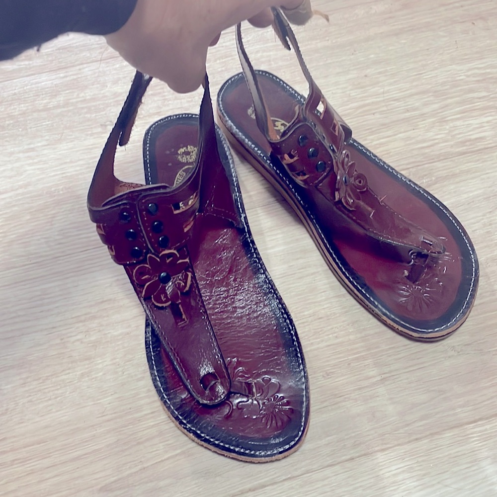 Custom made Mexican leather sandals